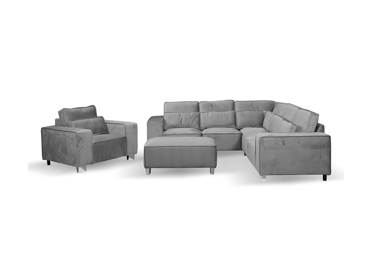 Sloane Luxury Large Armchair with Cushion Plush Velvet - Image 5